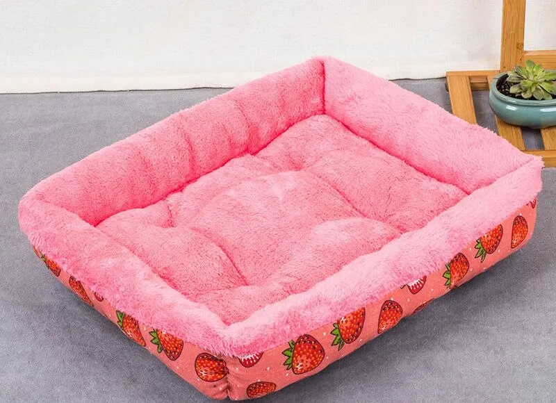 Soft Pet Bed | Flannel Thickened Pet Fleece Dog House | Soft Fleece Nest for Dogs & Cats | Breathable Puppy Kennel Mat | Comfy Baskets for Pets