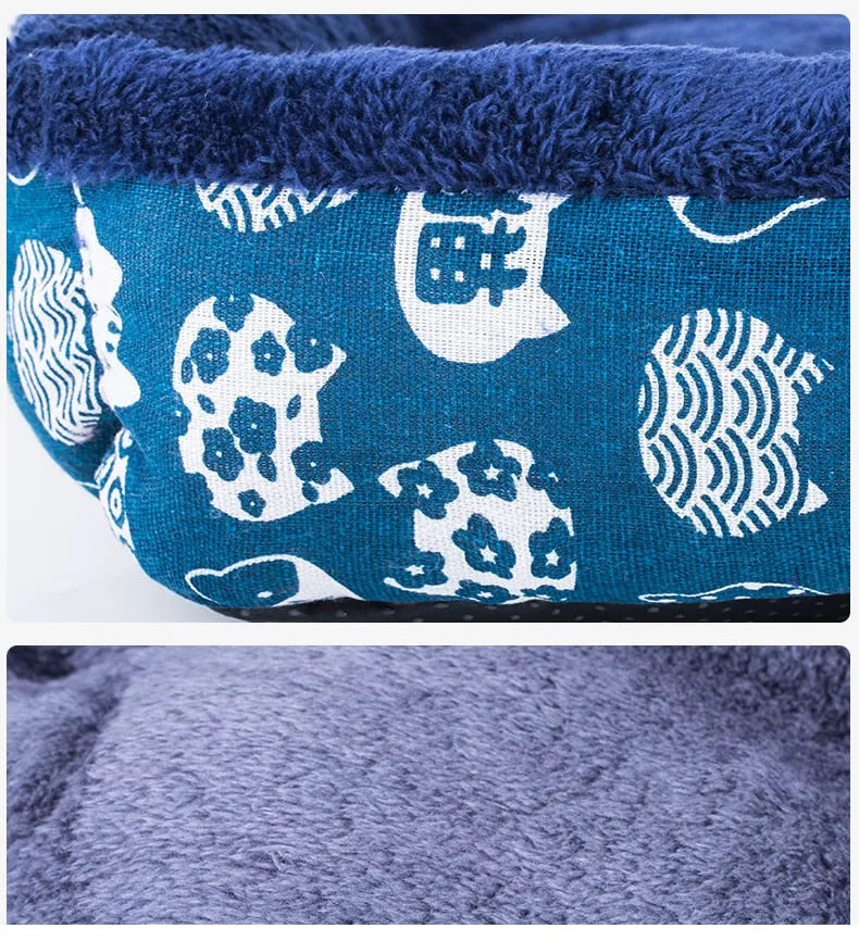 Soft Pet Bed | Flannel Thickened Pet Fleece Dog House | Soft Fleece Nest for Dogs & Cats | Breathable Puppy Kennel Mat | Comfy Baskets for Pets