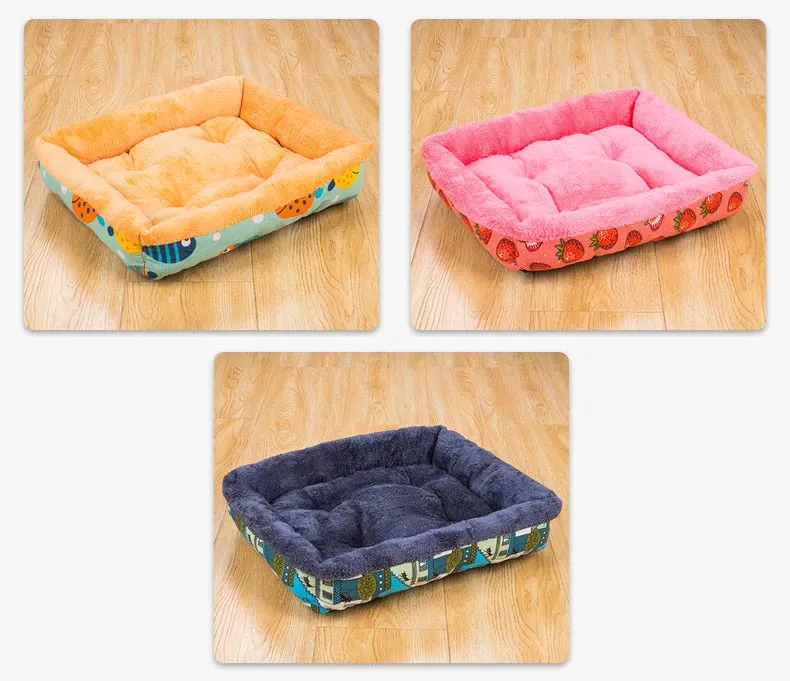 Soft Pet Bed | Flannel Thickened Pet Fleece Dog House | Soft Fleece Nest for Dogs & Cats | Breathable Puppy Kennel Mat | Comfy Baskets for Pets
