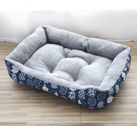 Soft Pet Bed | Flannel Thickened Pet Fleece Dog House | Soft Fleece Nest for Dogs & Cats | Breathable Puppy Kennel Mat | Comfy Baskets for Pets