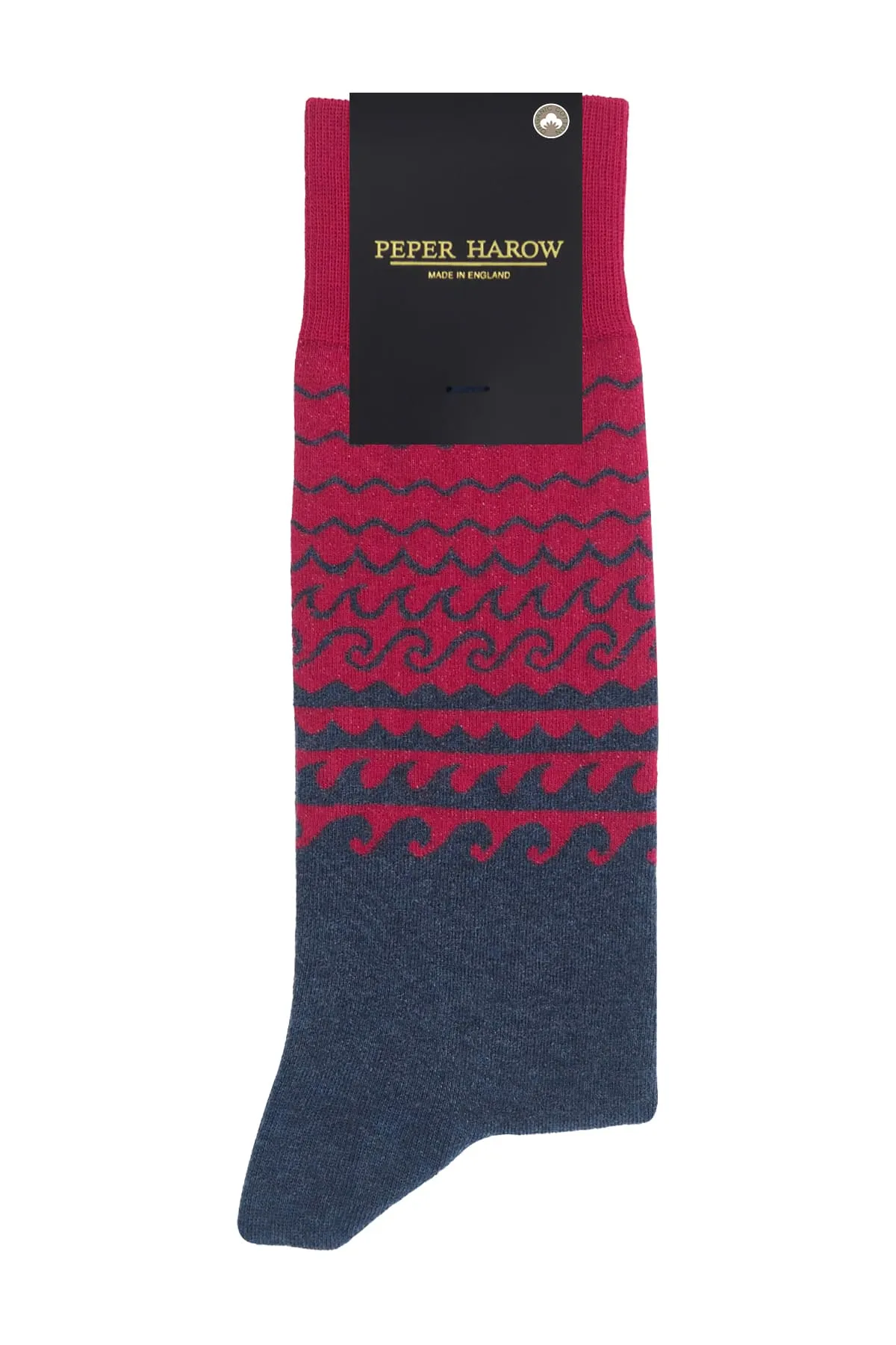 Wave Men's Socks - Red