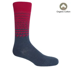 Wave Men's Socks - Red