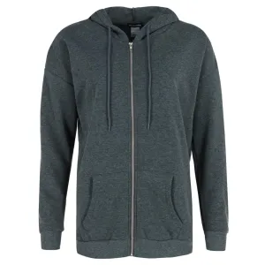 Weekending Women's Solid Fleece Boyfriend Full Zip Hoodie