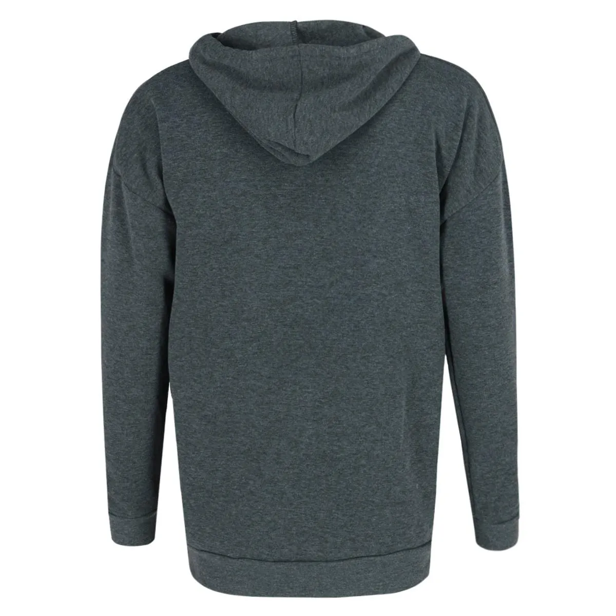 Weekending Women's Solid Fleece Boyfriend Full Zip Hoodie