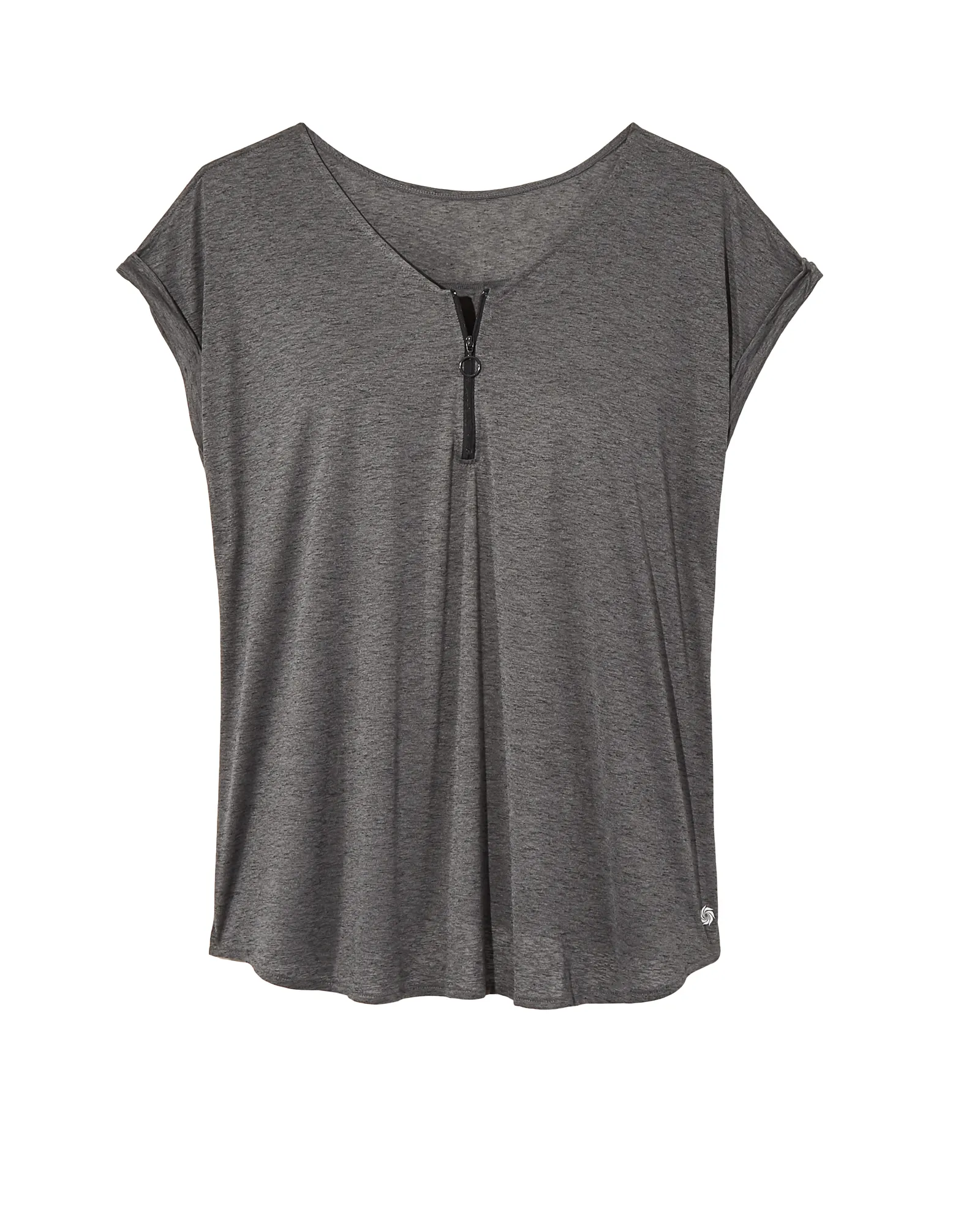 Winterberry Zip Top | Charcoal Grey