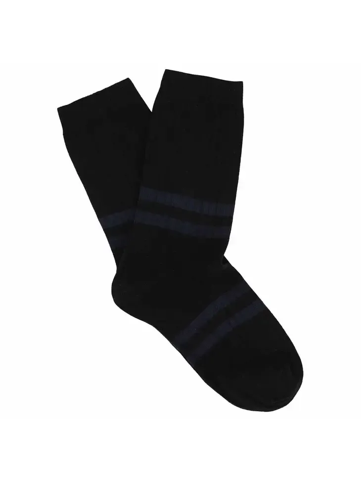 Women Stripes Black/Blue
