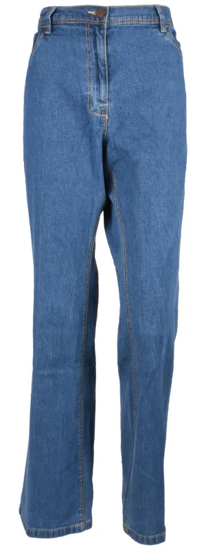 Womens Medium Waist Stretch Jeans - UK10 X 29L